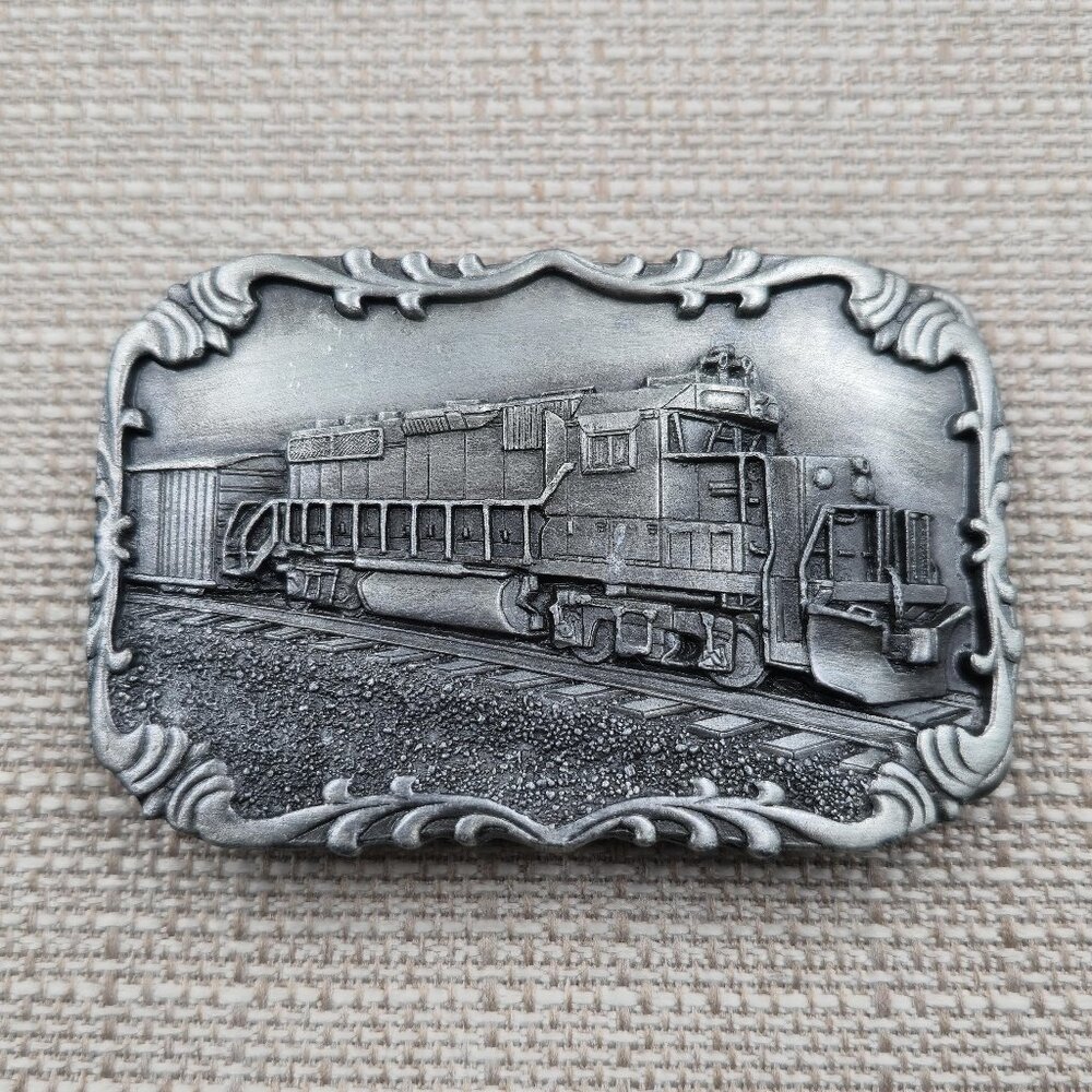 Locomotive Train Year 1984 Vintage Belt Buckle B885